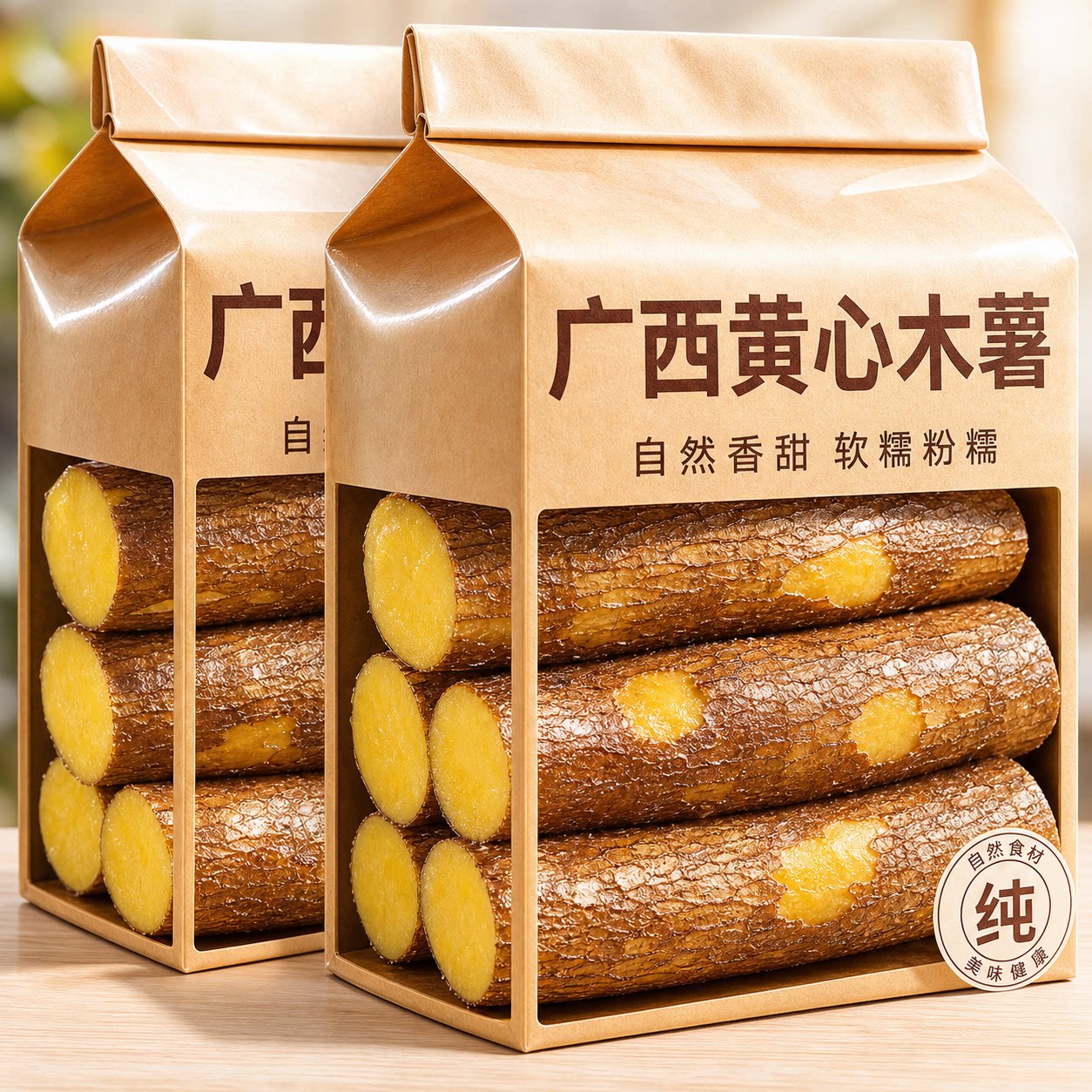 广西华南9号黄心木薯新鲜现挖黄肉面包木薯羹糖水甜品烘焙专用图片