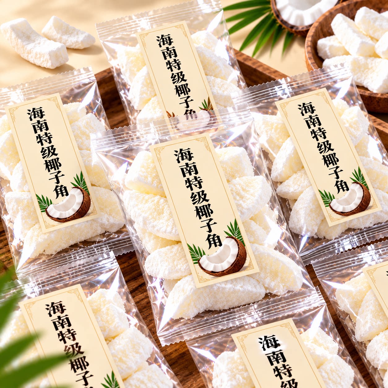 海南特产椰子角椰肉干官方旗舰店正宗无糖新鲜原味椰子片孕妇零食