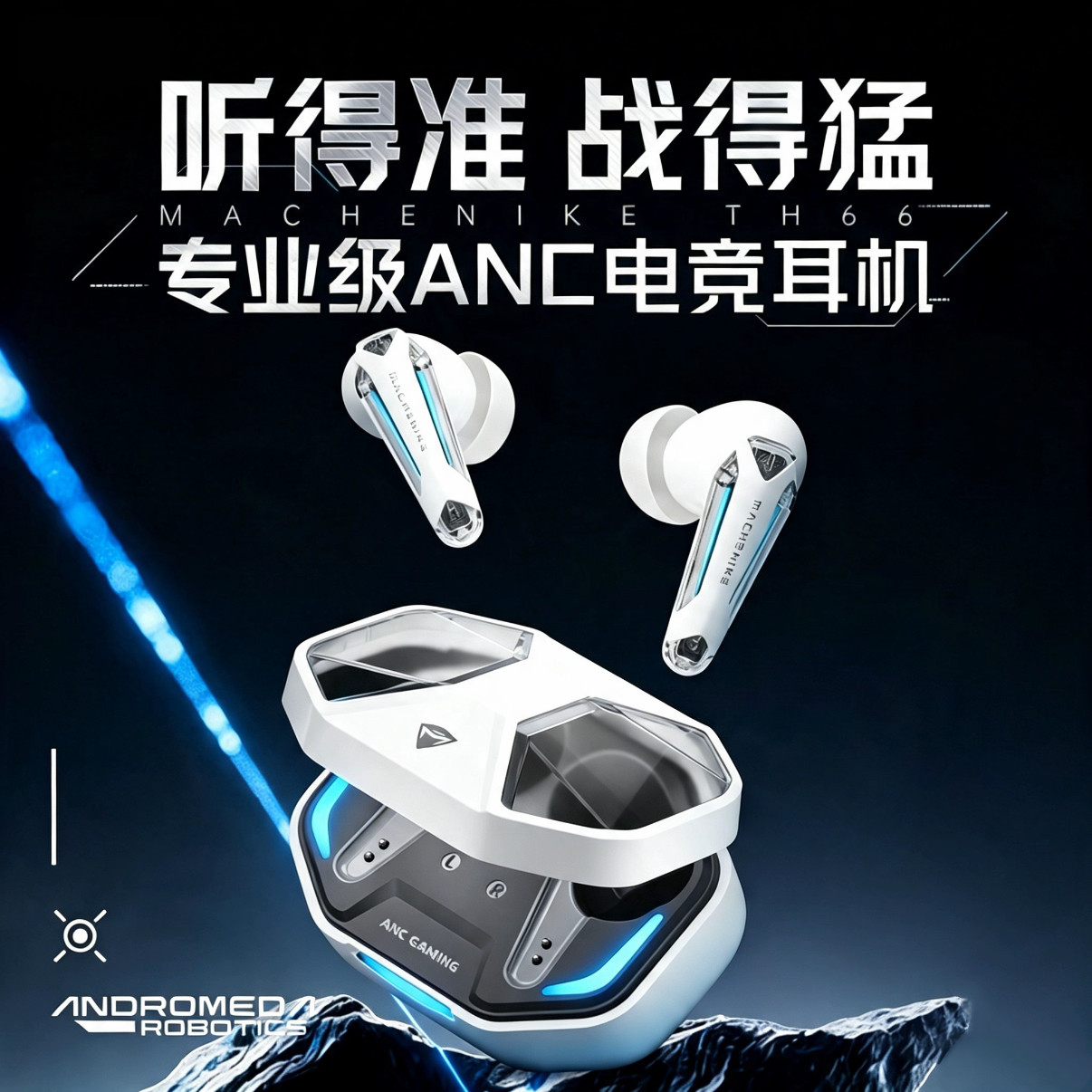 机械师TH66无线耳机ANC降噪图片