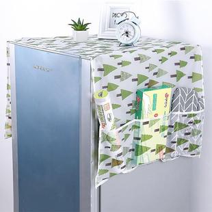 家用约洗衣机盖布双收纳整理袋防防油水微波炉开冰箱防尘罩简挂袋