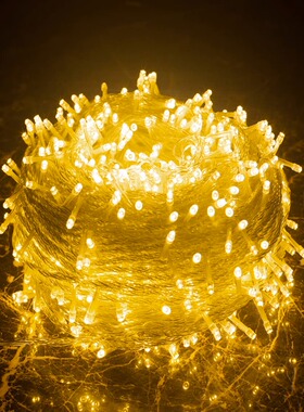 led彩灯闪灯串满天星太阳能户外防水七彩变色装饰房间布置星星灯