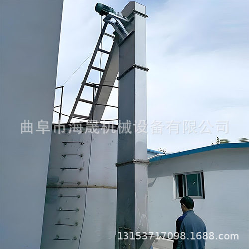 TH200环链给料机 化肥谷物饲料垂直上料机 厂家定制斗式提升机