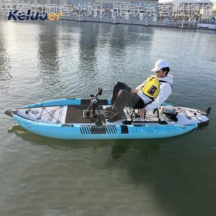 电冲脚蹬浪板 电动钓鱼船 带椅浆板KLE-SDS2 座水上垂钓路亚脚踏