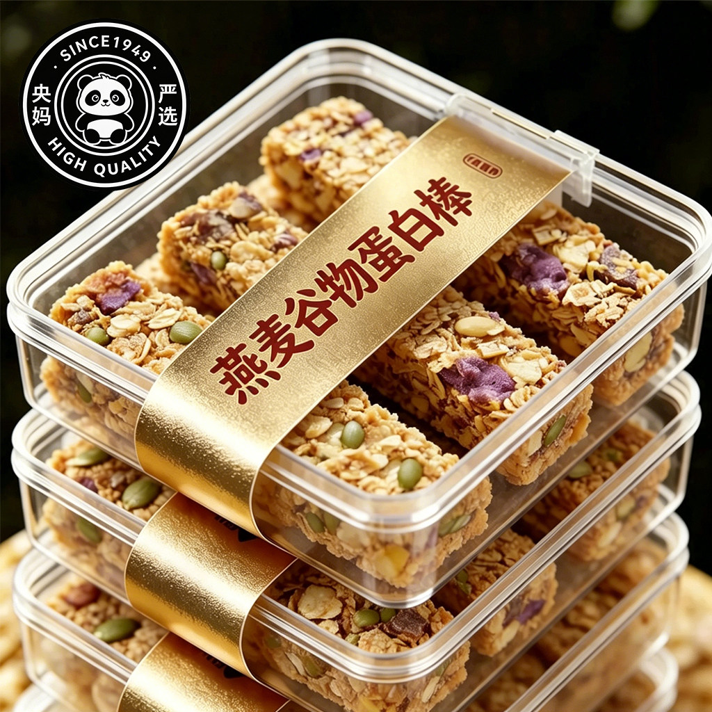 燕麦脆蛋白棒代餐能量谷物棒0减低脂肪糖热量肥饱腹零食健身代餐