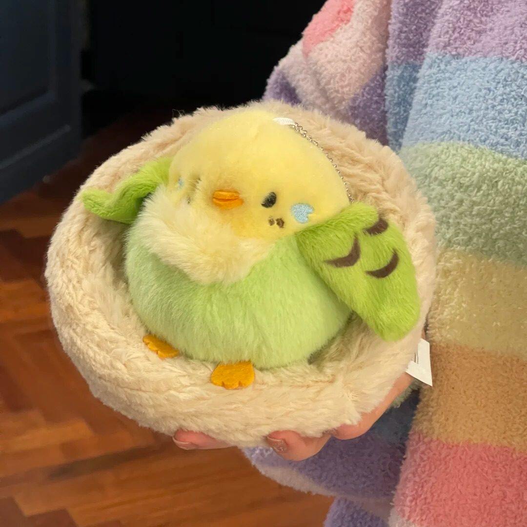 黄绿桂瑞小鸡鸟毛绒娃娃