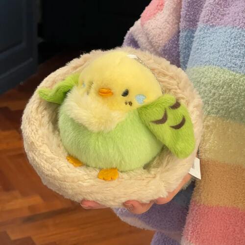 黄绿桂瑞小鸡鸟毛绒娃娃