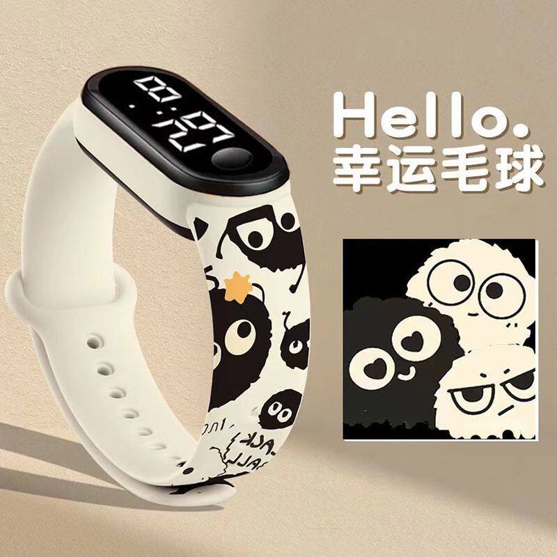 女学生LED防水可爱手表只看时间