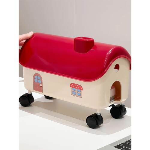 小房子插排收纳盒电源线