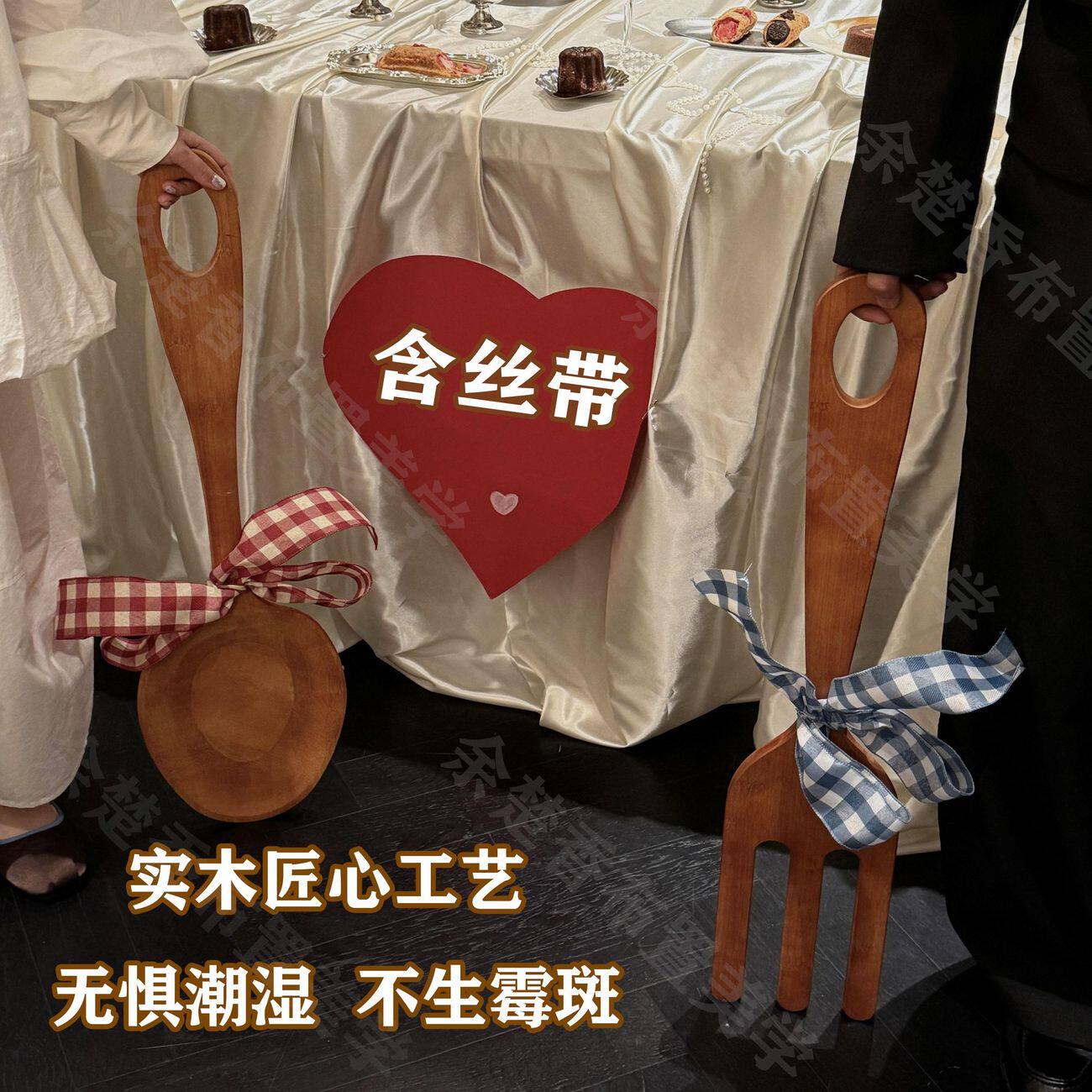 超级大勺子叉子壁饰订婚