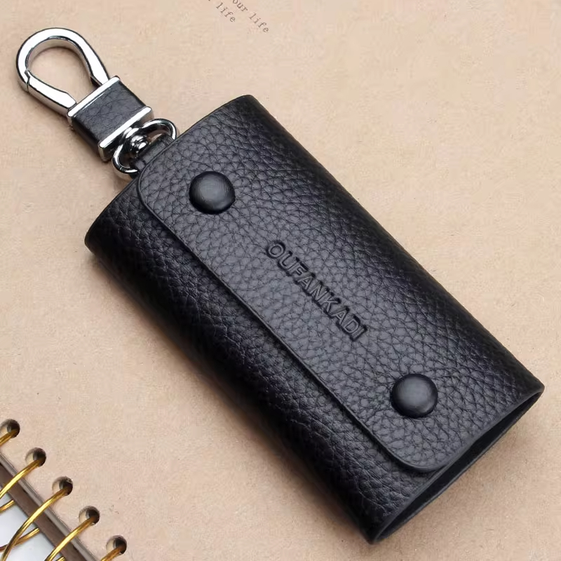 商务头层牛皮钥匙包保护套男女款