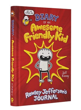 现货 英文原版 一个了不起的友好孩子的日记：罗利-杰斐逊的日记 Diary of an Awesome Friendly Kid: Rowley  9781419740275