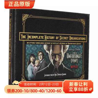雷蒙斯尼奇的不幸历险 电视剧指南 英文原版 The Incomplete History of Secret Organizations 进口画册 美剧周边 精装 全彩