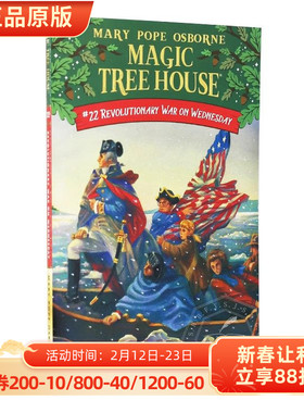 神奇树屋 英文原版童书 Magic Tree House 22: Revolutionary 玛丽波奥斯本 儿童课外英语读物 桥梁章节书 平装