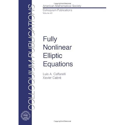 现货 英文原版 全非线性椭圆方程 Fully Nonlinear Elliptic Equations 9780821804377
