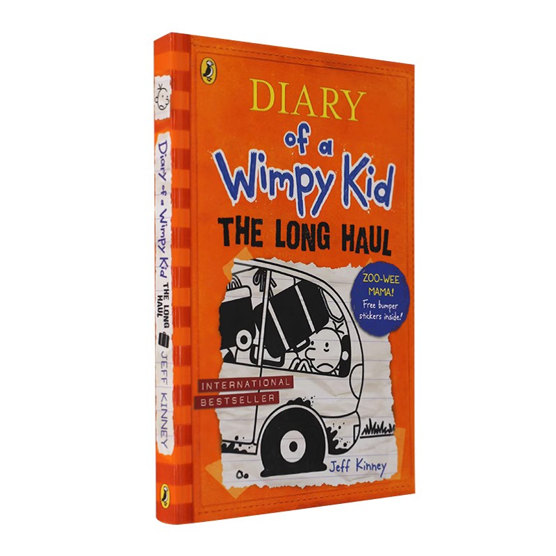 小屁孩日记 英文原版 Diary of a Wimpy Kid book 9 进口童书 The Long Haul 长途旅行 9-12 岁 英语阅读进阶 平装 Paperback