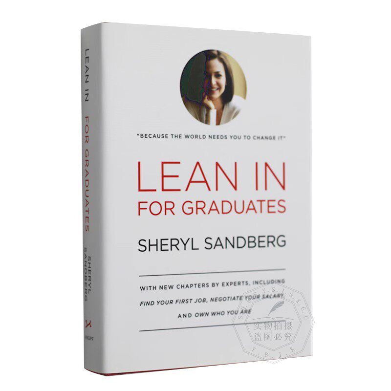向前一步(毕业生版) 英文原版 Lean in for Graduates 商业职场工作企业管理书籍 女主管 传记与自传 进口书 精装
