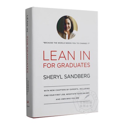 向前一步（毕业生版） 英文原版 Lean in for Graduates 商业职场工作企业管理书籍 女主管 传记与自传 进口书 精装