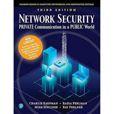 现货英文原版Network Security:Private Communication in a Public World (Prentice Hall Series 9780136643609