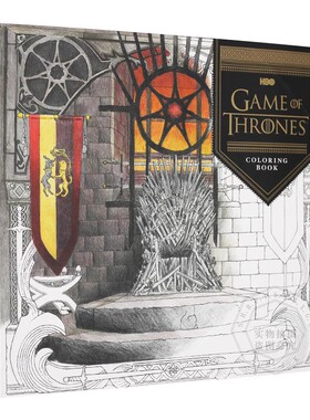 权利的游戏涂色书 英文原版 HBO's Game of Thrones Coloring Book Chronicle Books 冰与火之歌 艺术绘画涂色书 平装 进口书