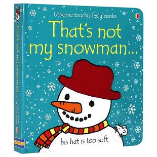 6岁幼儿触觉认知 not 那不是我 snowman That 英文原版 趣味触摸书纸板书 Usborne 进口绘本 童书 全彩 精装 雪人