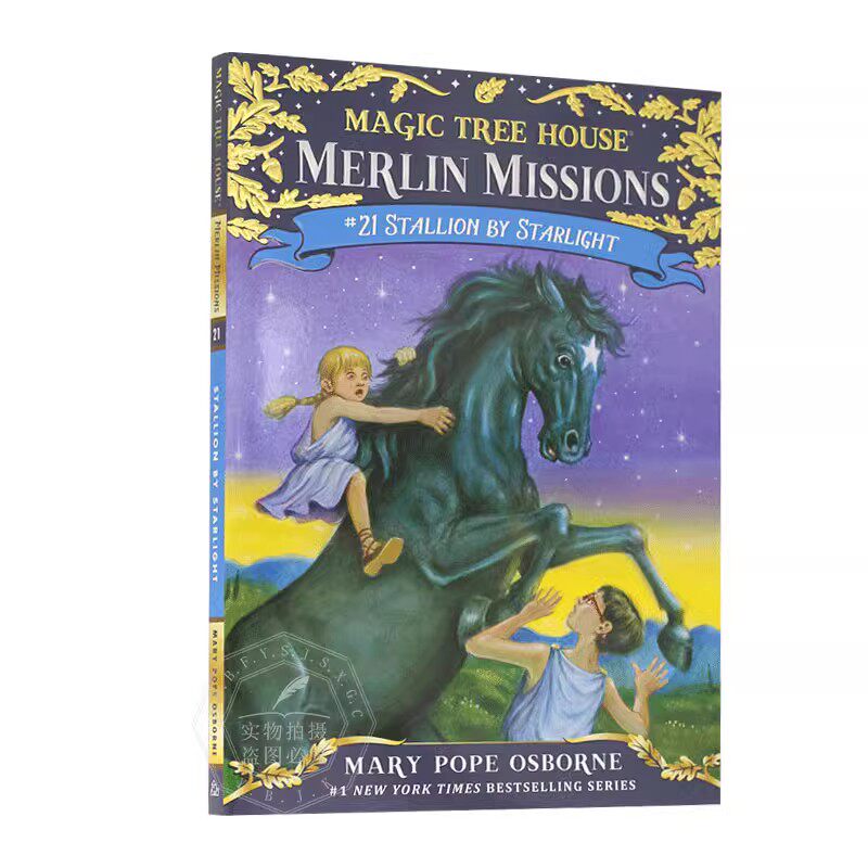 神奇树屋 梅林的任务 英文原版童书 Magic Tree House Merlin Missions 21: Stallion by Starlight 玛丽波奥斯本 青少年英语读物图片
