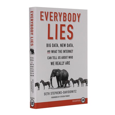 人人都在说谎 英文原版 Everybody Lies 赤裸裸的数据真相 Seth Stephens Davidowitz 赛思斯蒂芬斯达维多维茨 进口书 平装