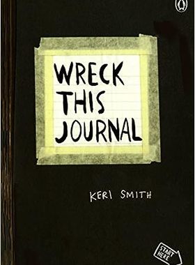 现货 英文原版 沉船日志（黑色）增订版Wreck This Journal (Black) Expanded Edition 9780399161940