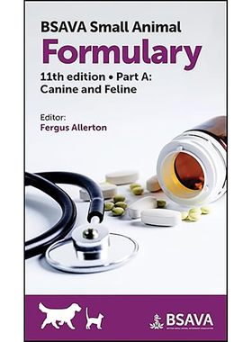 【3~6周达】 BSAVA Small Animal Formulary, Part A:Canine and Feline 9781913859077