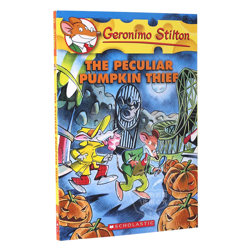 老鼠记者 英文原版 Geronimo Stilton:The Peculiar Pumpkin Thief 进口童书 儿童英语阅读进阶 全彩平装故事书
