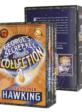 乔治的宇宙秘密钥匙系列3册 英文原版Stephen Hawking史蒂芬霍金与女儿合著 Georges Secret Key Paperback Collection 平装进口书