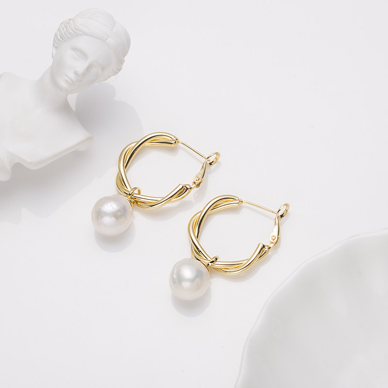 Audrey Pearl合金淡水珍珠耳饰10-12mm V201-D392,珠宝/钻石/翡翠,耳饰,淘宝优惠券,粉丝福利购,淘宝优惠卷