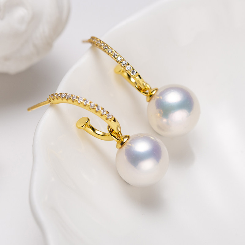 Audrey PearlS925银淡水珍珠耳饰10mm V201-D454,珠宝/钻石/翡翠,耳饰,淘宝优惠券,粉丝福利购,淘宝优惠卷