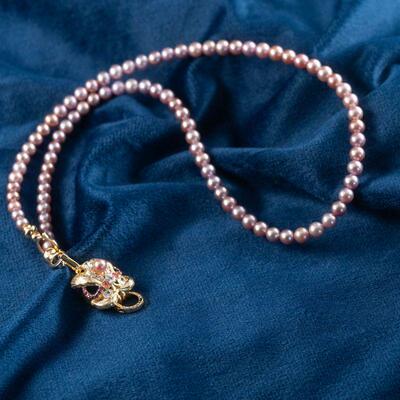 Audrey PearlS925银淡水珍珠项链3mm V201-S1209