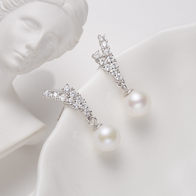 Audrey PearlS925银淡水珍珠耳饰6-7mm,珠宝/钻石/翡翠,耳饰,淘宝优惠券,粉丝福利购,淘宝优惠卷