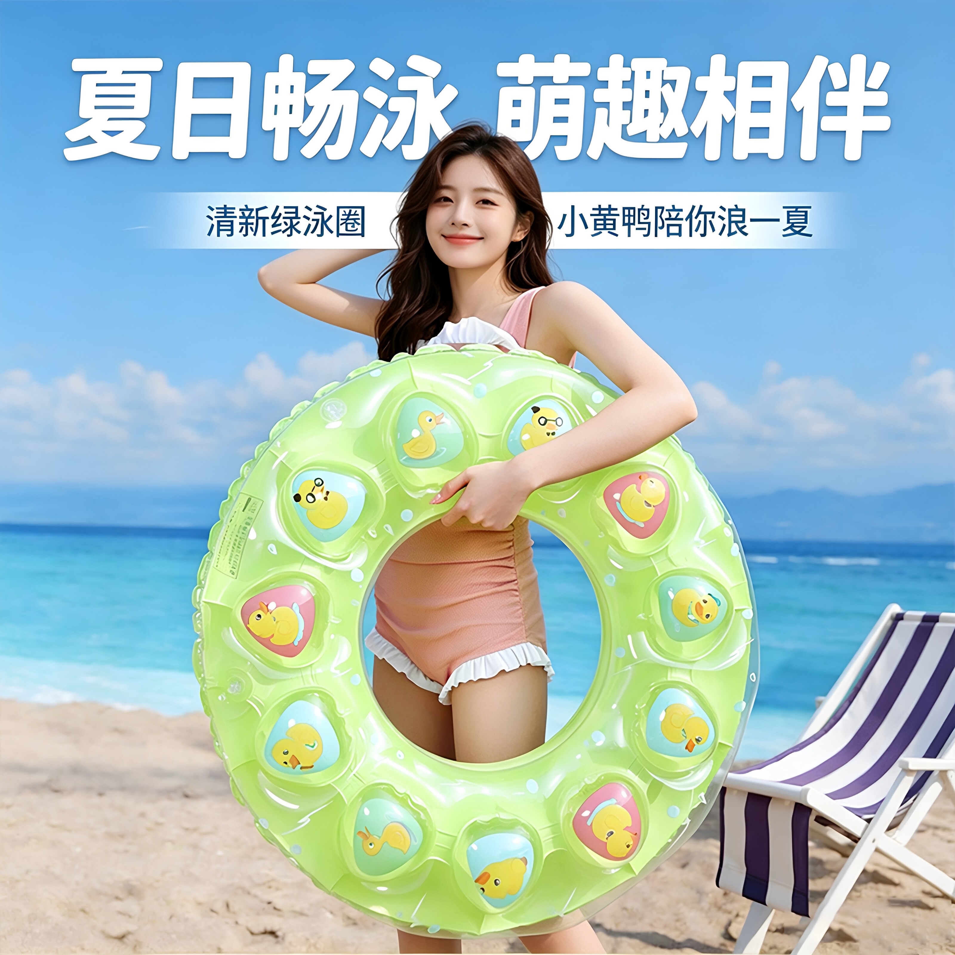 儿童成人腋下加厚救生游泳圈