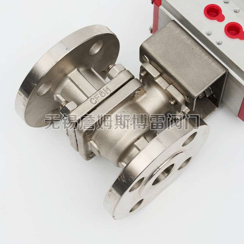 博雷Bray 气动球阀 不锈钢双向气动法兰软密封球阀常温常压双作用