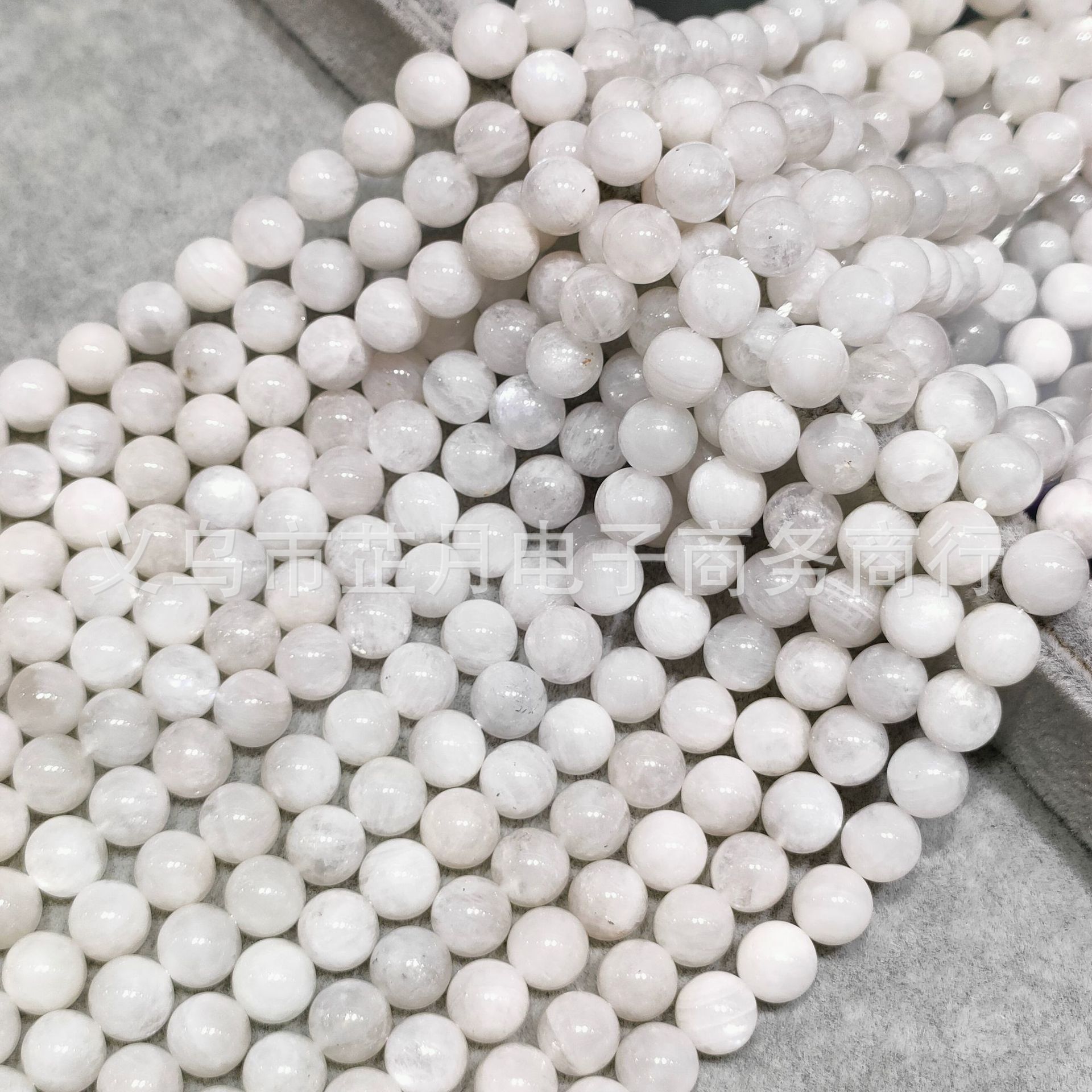 厂家直供 Moonstone 天然月光石散珠 3A蓝月光白月光石直播批发