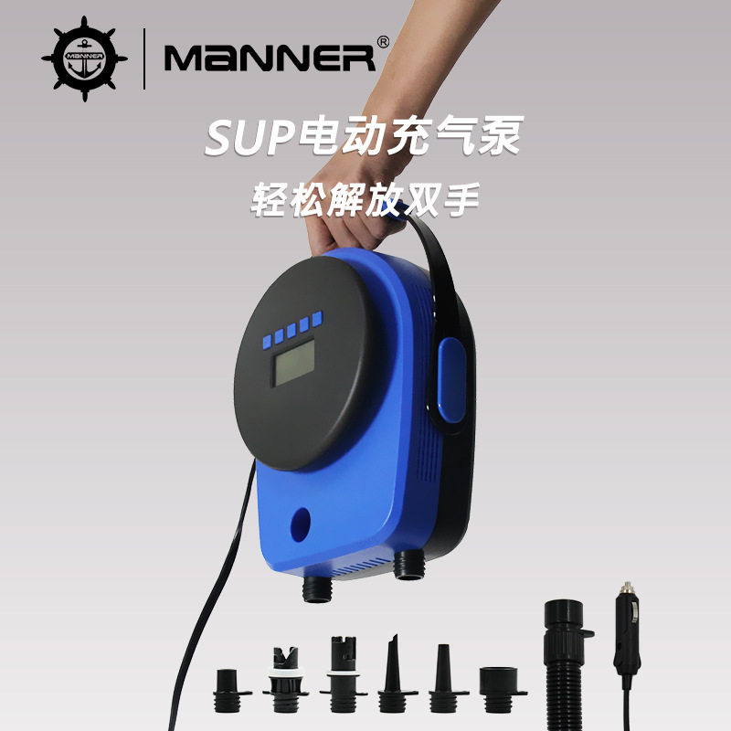 户外SUP桨板电动充气泵12V车载高压泵充气帐篷皮划艇钓鱼浮台打气