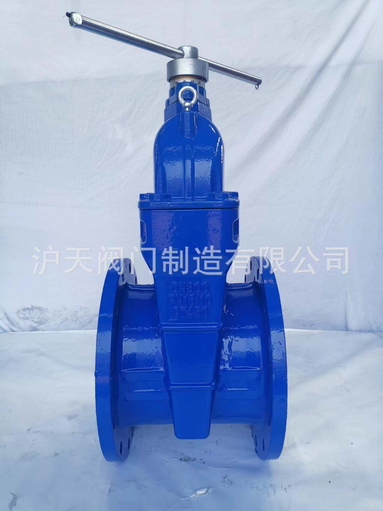 沪天阀门加密闸阀JMZ45X软密封磁性带锁球墨铸铁闸阀