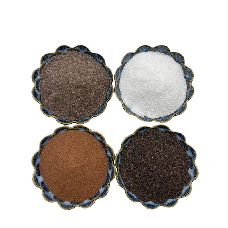 16#棕刚玉耐磨地坪砂 精抛光180目棕刚玉 白色棕刚玉