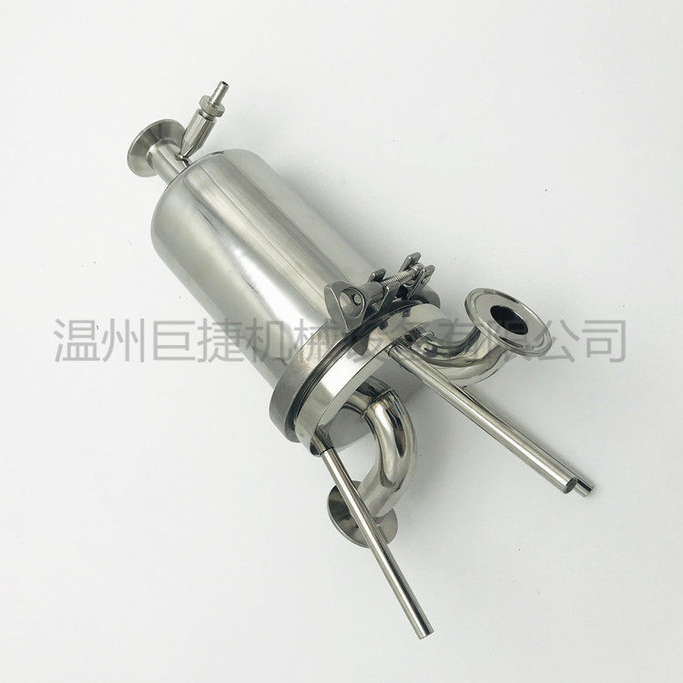 温州产卫生级过滤器单桶过滤器5英寸不锈钢立式过滤器型号