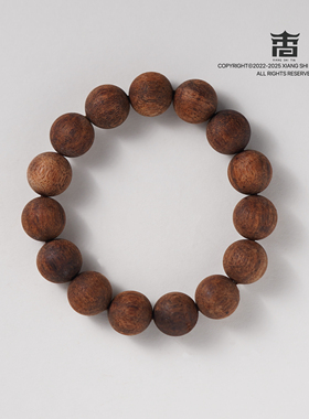 天然缅甸小叶降真香手串男女款黄油麻丝糖结108颗手链礼物沉水级