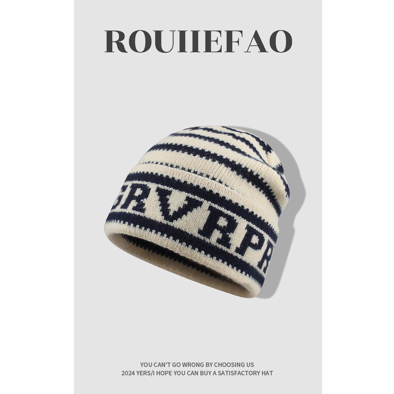 ROUIIEFAO毛线帽逛街休闲男女冬