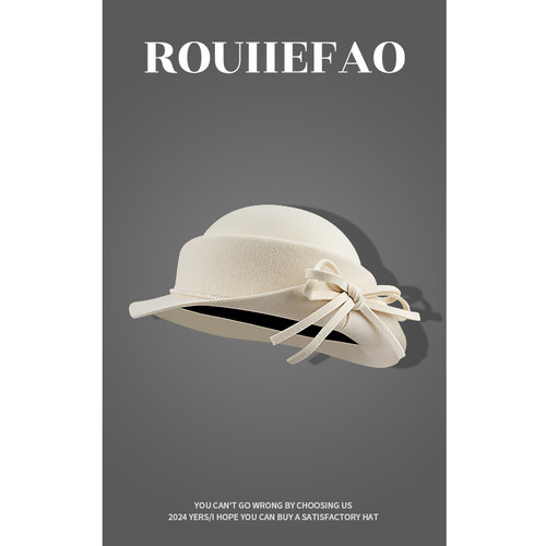 ROUIIEFAO礼帽逛街优雅女秋冬