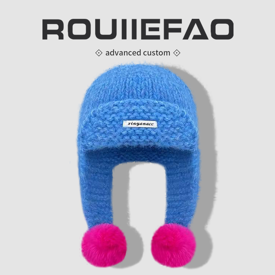 韩系撞色针织毛线帽子女秋冬可爱毛球护耳帽显脸小加厚保暖雷锋帽,服饰配件/皮带/帽子/围巾,帽子,淘宝优惠券,粉丝福利购,淘宝优惠卷