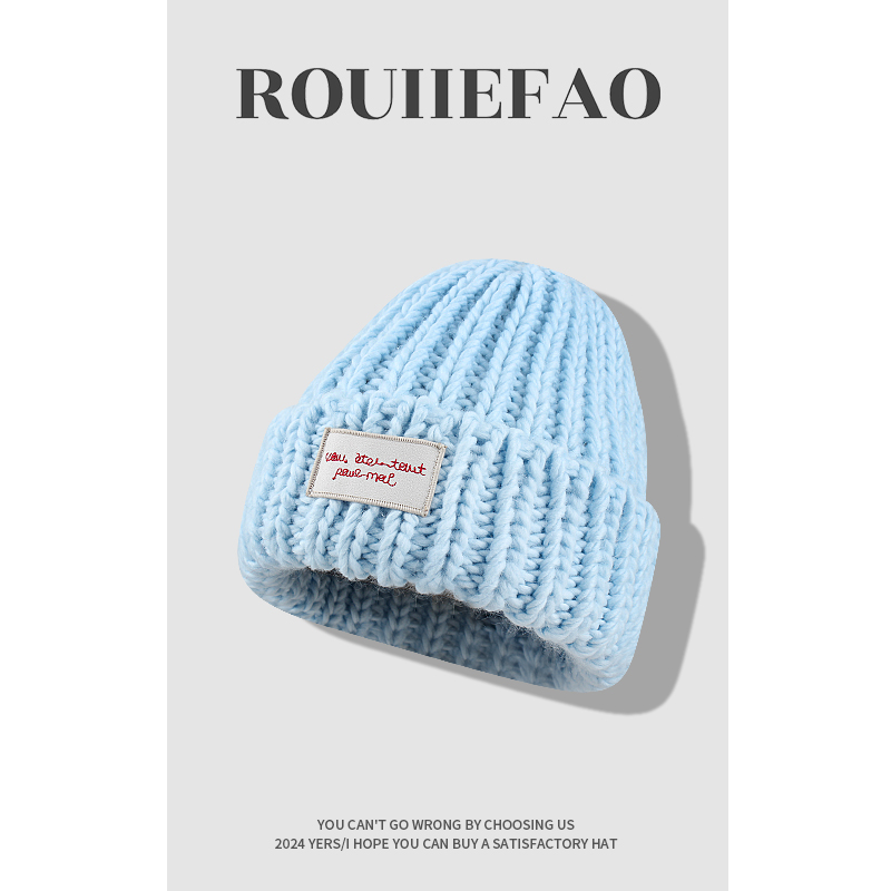 ROUIIEFAO毛线帽出游休闲