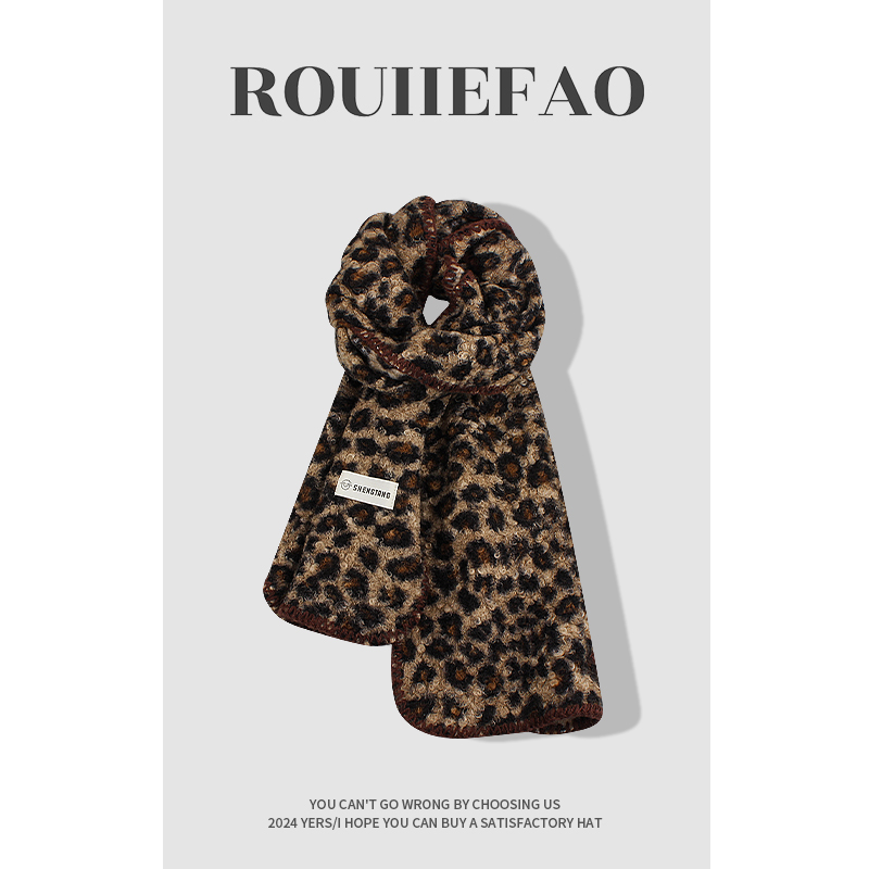 ROUIIEFAO冬季美式女保暖围巾