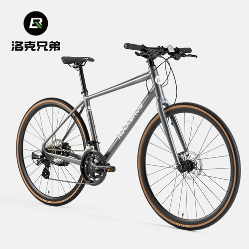 洛克兄弟轻量铝合金平把公路车