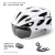 Breathable pearl white - comes with 1 pair of gray lenses + hat brim