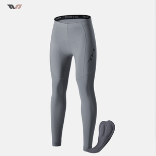 TVI女士抓绒骑行长裤冬季加绒保暖公路山地自行车裤子减震带口袋